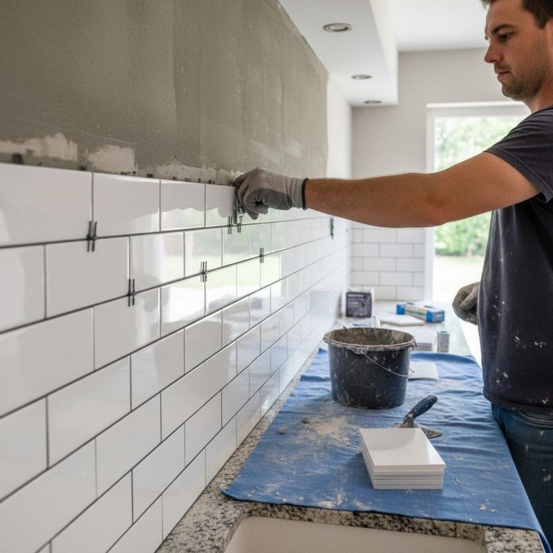 Mosaic Backsplash Installation